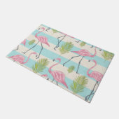 Tapis de porte de Flamant rose (Incliné)