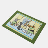 Tapis de porte de l'amoureux des chats (Incliné)