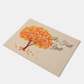 Tapis de porte de l'arbre automnal (Incliné)