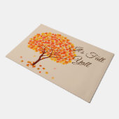 Tapis de porte de l'arbre automnal (Incliné)
