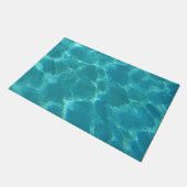 Tapis de porte de l'eau bleue de turquoise (Incliné)