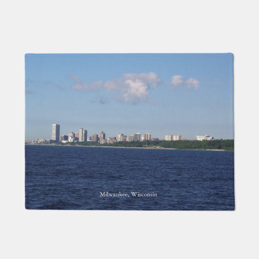 Tapis de porte de Milwaukee Skyline (Devant)