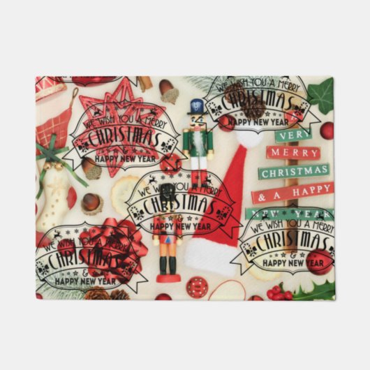 Tapis de porte de Noël (Devant)