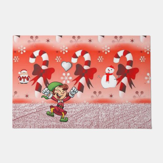 Tapis de porte de Noël, Elfe (Devant)