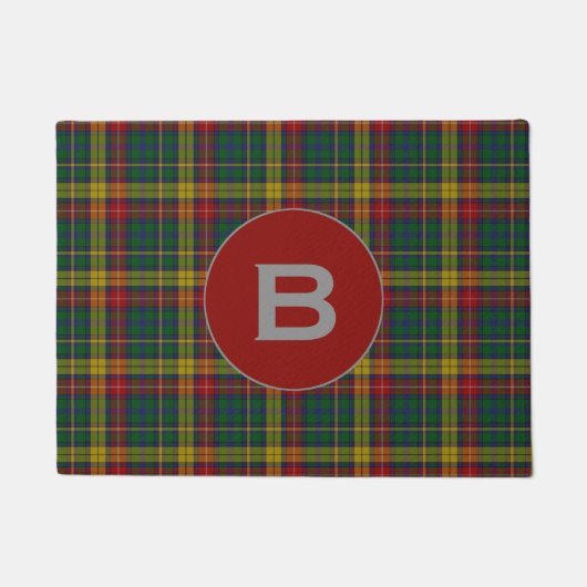 Tapis de porte de plaid de tartan de clan de (Devant)