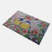 Tapis de porte de printemps avec de mignons éperon (Incliné)