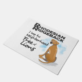 Tapis de porte de ridgeback de Rhodesian (Incliné)