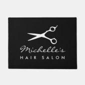 Tapis de porte de salon de coiffure personnalisé a (Devant)