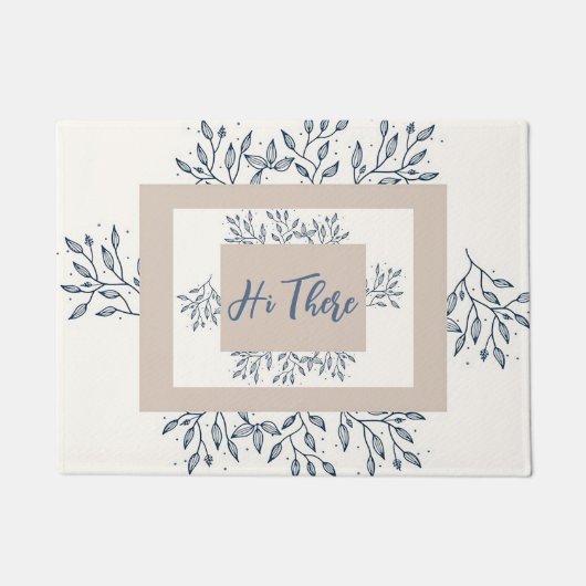 Tapis de porte de salutation convivial (Devant)