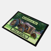 Tapis de porte de tracteur rustique (Incliné)