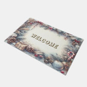 Tapis de porte de vacances d'hiver (Incliné)