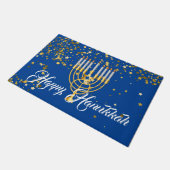Tapis de porte de vacances - Hanukkah joyeux (Incliné)