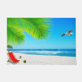 Tapis de porte de vue d'océan de plage (Devant)