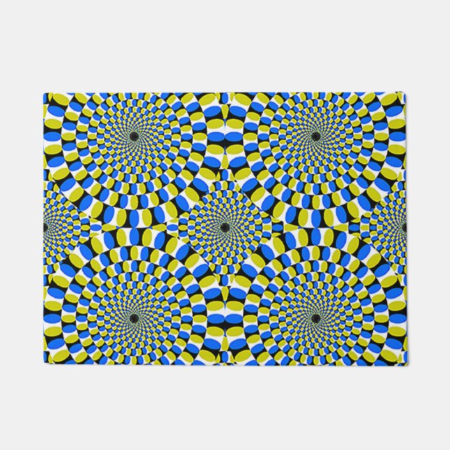 tapis de porte des illusions optiques 18x24 (Devant)