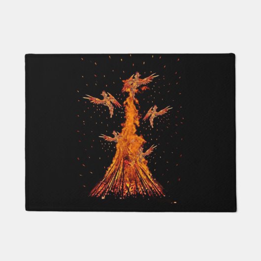 Tapis de porte d'oiseau du feu de Phoenix (Devant)
