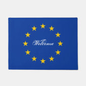 Tapis de porte drapeau de l'Union européenne avec  (Devant)