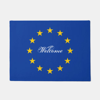 Tapis de porte drapeau de l'Union européenne avec 