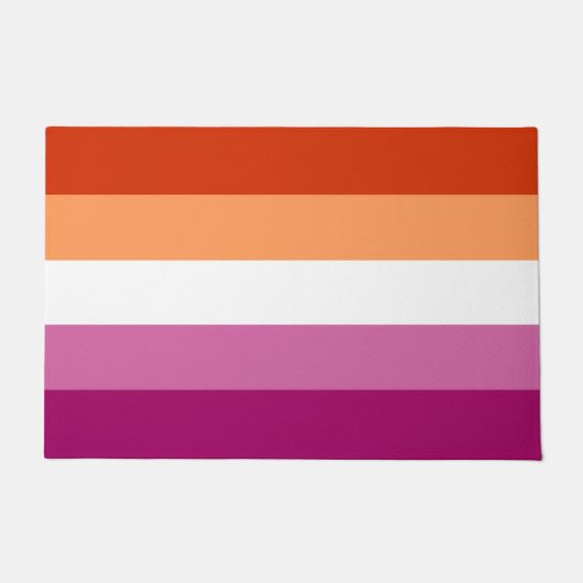 Tapis de porte drapeau lesbien (Devant)