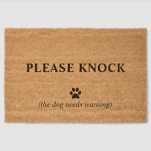 Tapis de porte drôle de chien - S'il vous plaît fr
