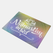 Tapis de porte drôle de citation de mandala de (Incliné)