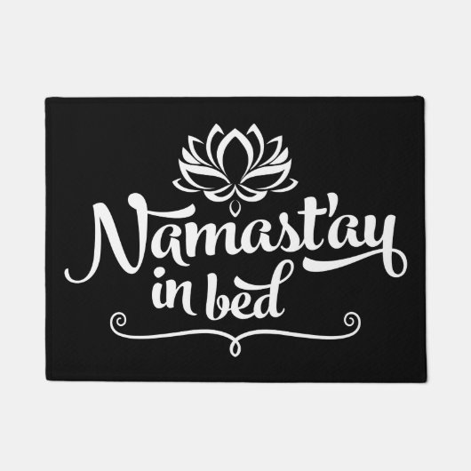 Tapis de porte drôle de citation de Namaste (Devant)