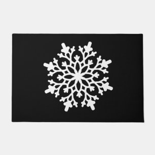 Tapis de porte du flocon de neige de Noël