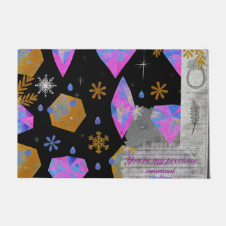 Tapis de porte en art de gemme de luxe