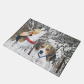 Tapis de porte en bois de Milou de chiots de (Incliné)