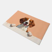 Tapis de porte en forme de Brittany Spaniel (Incliné)