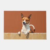 Tapis de porte en forme de chien Basenji (Devant)