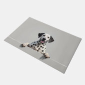 Tapis de porte en forme de chien dalmate (Incliné)
