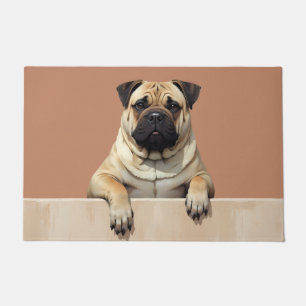 Tapis de porte en forme de chien Shar-Pei