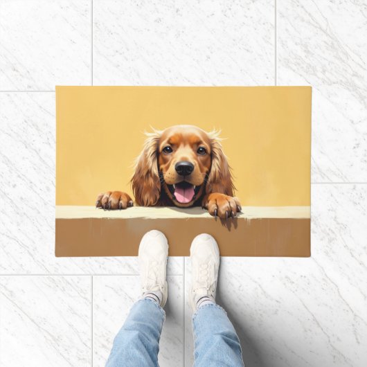 Tapis de porte en forme de Cocker Spaniel (Intérieur)