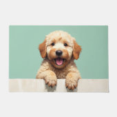 Tapis de porte en forme de Goldendoodle (Devant)