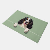 Tapis de porte en forme de Springer Spaniel (Incliné)