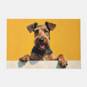 Tapis de porte en forme de Terrier Airedale (Devant)