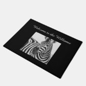 Tapis de porte en zèbre monogramme (Incliné)
