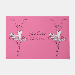 Tapis de porte fait sur commande des textes et de
