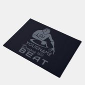 Tapis de porte faits sur commande de nom et de (Incliné)