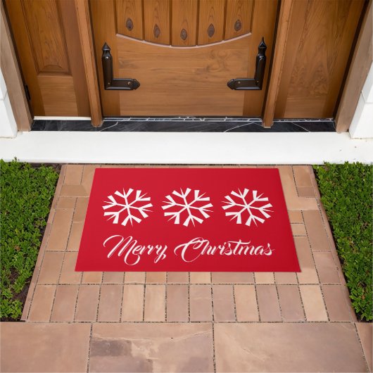 Tapis de porte flocon de neige de vacances (De plein air)