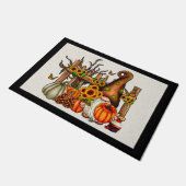 Tapis de porte Gnome d'automne (Incliné)