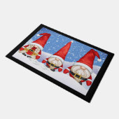 Tapis de porte Gnome de Noël (Incliné)