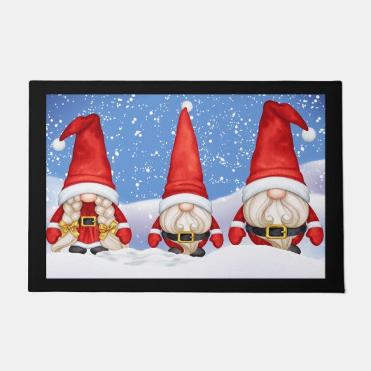 Tapis de porte Gnome de Noël (Devant)