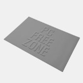 Tapis de porte gris de la zone libre du PC (Incliné)
