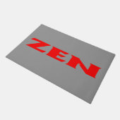 Tapis de porte gris rouge zen (Incliné)