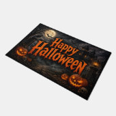 Tapis de porte Halloween Maison Hantée (Incliné)