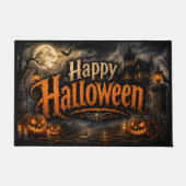 Tapis de porte Halloween Maison Hantée (Devant)