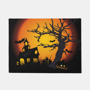 Tapis de porte Halloween/Tapis de bienvenue/Scène