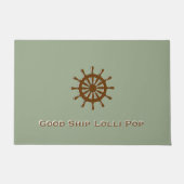 Tapis de porte - Helm Brown avec nom (Devant)