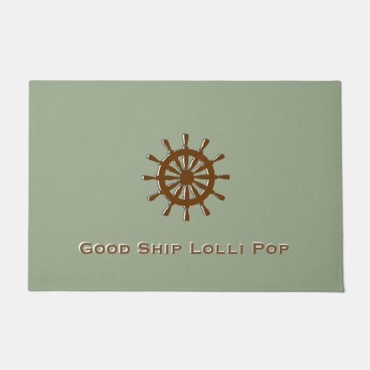 Tapis de porte - Helm Brown avec nom (Devant)